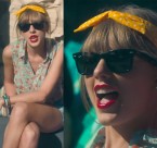 Taylor Swift wears a pair Ray-Ban 2140 Wayfarer in the 22 music video.