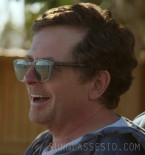 Michael J Fox wears a pair of Robert Marc NYC sunglasses in the documentary Still (2023).