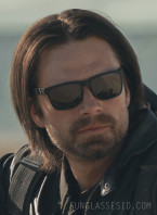 Sebastian Stan as Bucky Barnes / Winter Soldier wears black Roka Braker 2.0 sunglasses in the movie Thunderbolts.