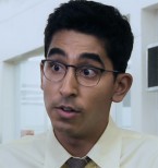 Dev Patel wearing eyeglasses in Chappie