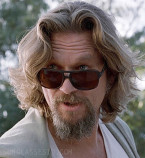 Jeff Bridges as The Dude wears Vuarnet Legend 03 Sunglasses in the film The Big Lebowski (1998).
