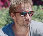 Matthias Schoenaerts wears Vuarnet Legend 06 sunglasses in the 2015 film A Bigger Splash.