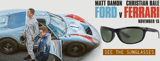 Sunglasses in Ford vs Ferrari