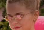 Lexi Minetree as Elle Woods wears Gucci GG1648S 005 Gold Pink sunglasses in the series Elle.