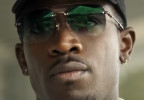 Damson Idris wears Police SPLF72 0300 in the movie F1