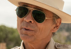 Zahn McClarnon wears Ray-Ban Outdoorsman sunglasses in Season 4 of the series Dark Winds 