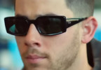Nick Jonas wears Ray-Ban RB4395 Kiliane sunglasses in the movie Power Ballad.