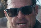 Karl Urban wears Ray-Ban RB2140 Wayfarer sunglasses in the 2025 movie Mortal Kombat II.