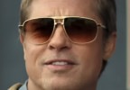 Brad Pitt wears a pair of vintage S.T. Dupont D002 6051 gold sunglasses in the movie F1