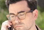 Dan Levy wears a pair of brown eyeglasses in the HBO series The Idol (2023).