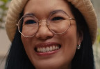 Ali Wong wears gold Chloé Palma octagonal eyeglasses in the Netflix show Beef.