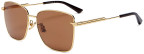 Bottega Veneta Square Sunglasses 57mm, Gold