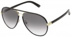 Gucci GG2887/S gold frame, black leather wrap (color code 0UZAA/JJ)