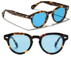 Moscot Maydela, tortoise / blue lenses