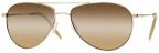 Oliver Peoples Benedict, gold with chrome amber lenses