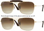 Ray-Ban Caravan Craft RB3415-Q, with below a photoshopped image to show how the glasses are exactly the same as in the film when the bro bar would be cut off.