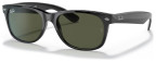 Ray-Ban RB2132 New Wayfarer, Polished Black, G-15 Green lens