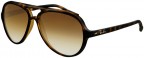 Ray-Ban RB4125 Cats 5000, havana (tortoise) frame, light brown gradient lens, color code 701/58