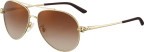 Cartier Panthère de Cartier ESW00480, gold frame, brown gradient lenses