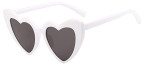 White heart-shaped sunglasses