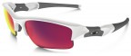 Oakley Flak Jacket, polished white, iridium black.