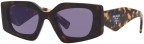 Prada SPR15Y Tortoise/Violet Mirror Internal Silver