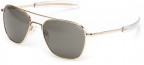 Modern Randolph Engineering Aviator sunglasses with gold frame and bayonet temples