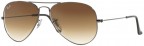 Ray-Ban 3025 Aviator with gunmetal frame and brown lens