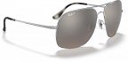 Ray-Ban RB3587CH CHROMANCE 003/5J 61 Shiny Silver/Polarized Silver Mirror Grey Gradient