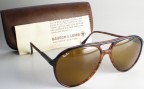 Vintage Ray-Ban Aviator sunglasses with light tortoise frame