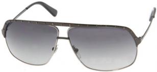 Alexander Mcqueen AMQ 4099/S, dark ruthenium/silver/gray gradient (color code KJ