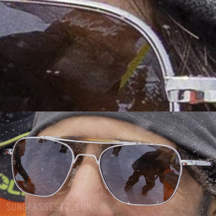 If we look very closely, we can se the ArtCraft logo on the lens of these sunglasses worn by Jason Schwartzman in Mountainhead..