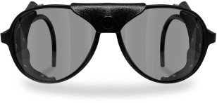 Black aviator glacier sunglasses
