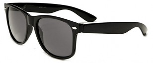 Black Wayfarer style sunglasses
