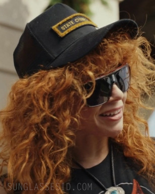 Natasha Lyonne wears Carrera sunglasses in Episode 1 of Season 2 of Poker Face.