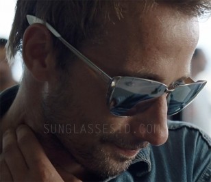 Matthias Schoenaerts briefly wears the same pair of sunglasses in The Bigger Splash