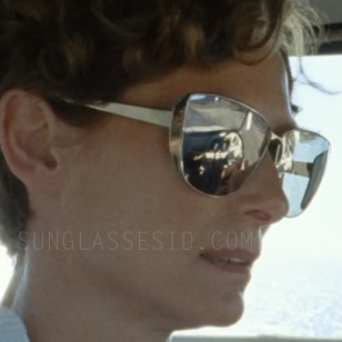 Tilda Swinton wears a pair of Dior Futurist sunglasses in A Bigger Splash