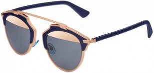 Dior So Real, Rose Gold and Blue frame, Blue Rose Gold Mirror lenses (U5W/ZJ)