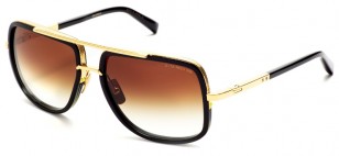 Dita Mach-One, black gold, brown lens