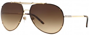 Dolce & Gabbana DG2075 034 Gold frame, Brown Gradient lens