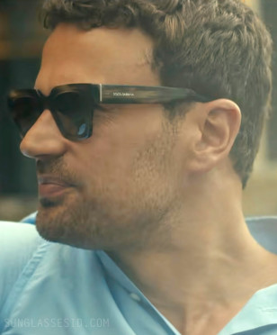 Theo James wears Dolce & Gabbana DG4413 sunglasses in Season 2, Episode 6 of The Gentlemen.