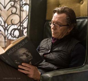 Gary Oldman wearing Face à Face Woody eyeglasses in The Book of Eli