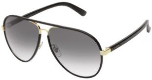 Gucci 2887, black leather wrap, gold frame, color code 0UZAA/JJ