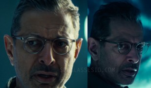 Jeff Goldblum wearing transparent eyeglasses in Independence Day: Resurgence.