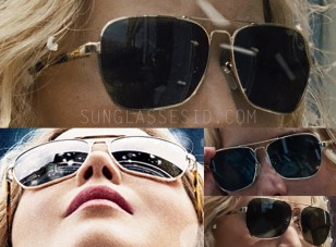Jennifer Lawrence wearing Toms Navigator sunglasses in Joy