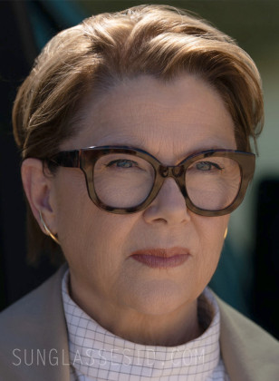 Annette Bening wears Lafont Monaco Opt eyeglasses in the series Lucky.