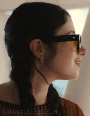 Taylor Ortega wears Le Specs Shmood sunglasses in Big Mistakes.