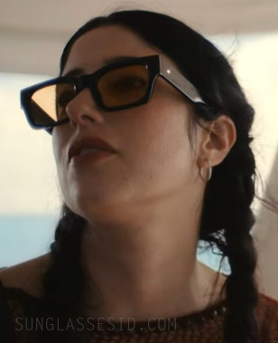 Taylor Ortega wears Le Specs Shmood sunglasses in the series Big Mistakes.