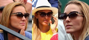 Jelena Djokovic wears a pair of Louis Vuitton sunglasses on several different events in 2015.