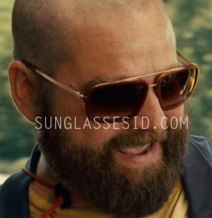 Actor Zach Galifianakis (as Alan Garner) wears a pair of red Mosley Tribes Broml